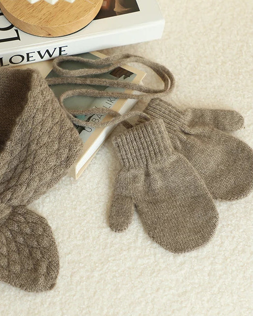 Kids Cashmere Knit Mittens