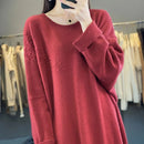 Oversized Round-Neck Cashmere Dress