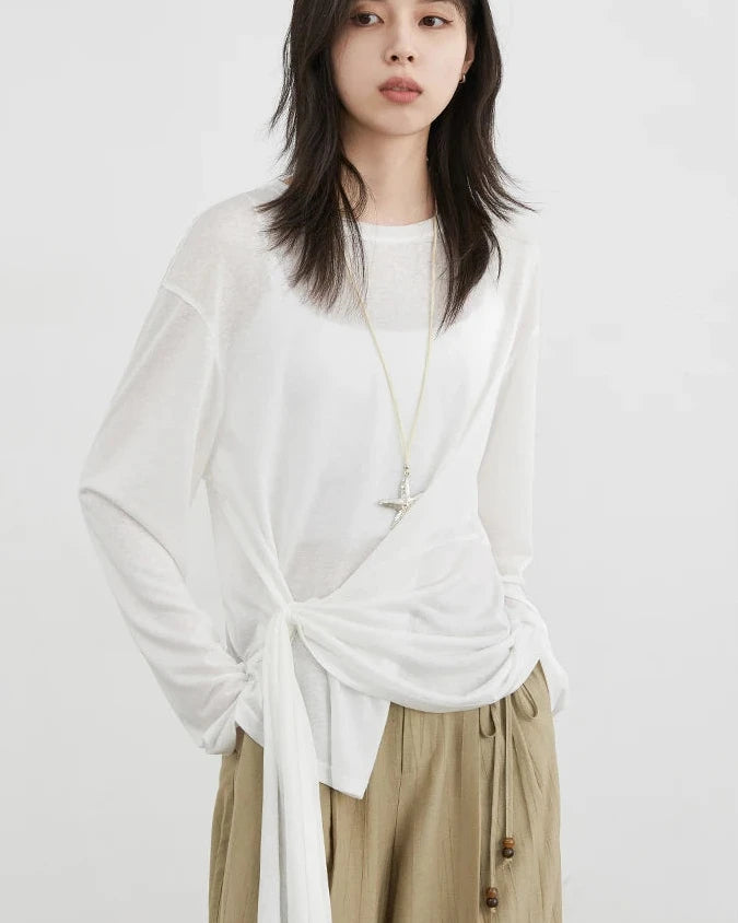 Lightweight Lyocell Long Sleeve Top