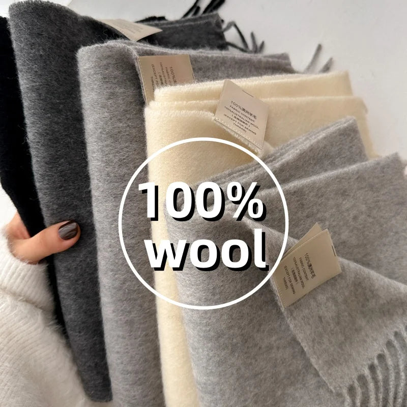 Fringed Wool Scarf