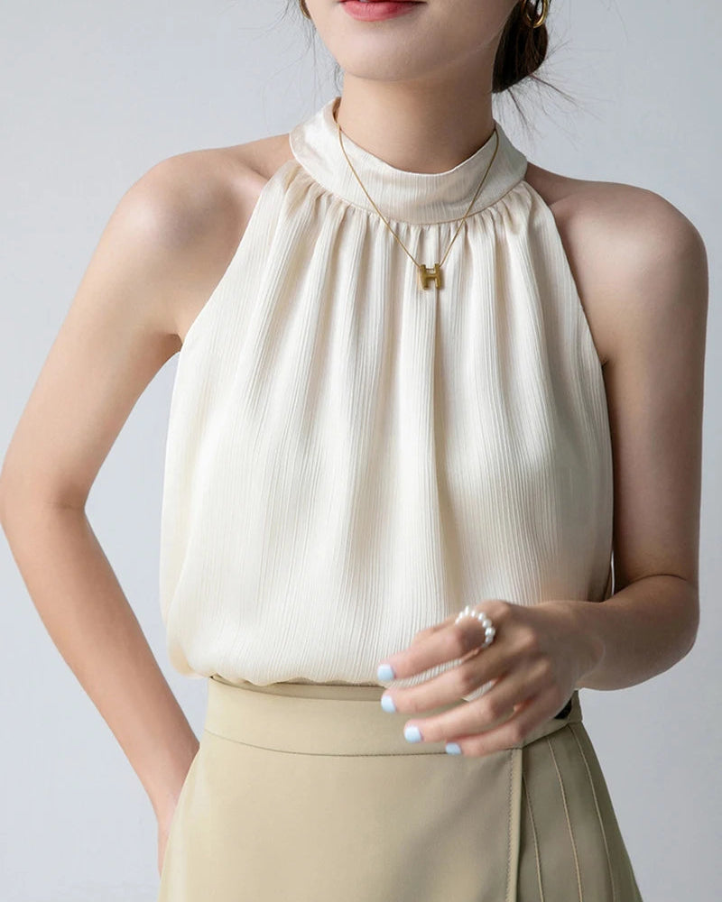 Elegant Halter-Vest Casual Summer Top