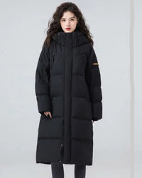 Longline Hooded Duck Down Coat