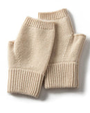 Cashmere Knit Fingerless Wrist-Warmers