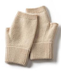 Cashmere Knit Fingerless Wrist-Warmers