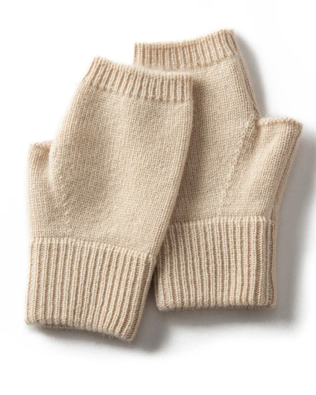 Cashmere Knit Fingerless Wrist-Warmers