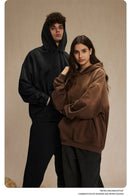 Retro Gradient Distressed Holes Washed Hoodies