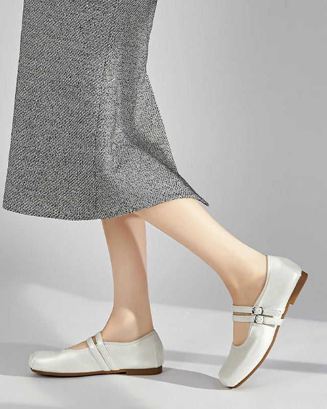 Silver Princess-Style Ballet Flats