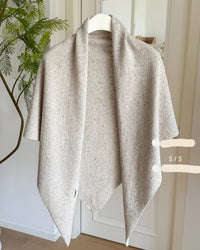 Wool Oversized Triangle Shawl Scarf
