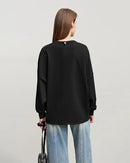 Casual Cotton Loose-Fitting Long-Sleeved Sweatshirt
