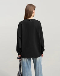 Casual Cotton Loose-Fitting Long-Sleeved Sweatshirt