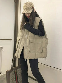 Casual Round-Neck Vest Down Jacket