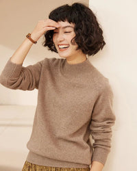 Stylish Cashmere Turtleneck Thick Knitted Sweater
