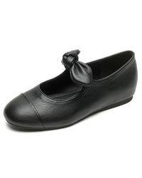Women's Round-Toe Bow Flat Shoes