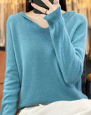 Soft Wool Knit Hooded Pullover Sweater