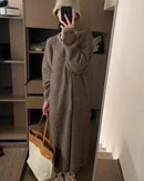 Cashmere Striped Knit Dress