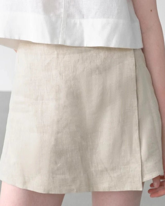 Casual Loose High-Waisted Skirt-Style Shorts