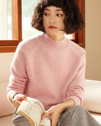 Stylish Cashmere Turtleneck Thick Knitted Sweater