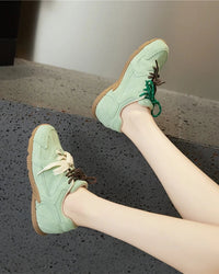 Retro Lace-Up Non-Slip Sneakers