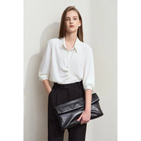Solid Loose Chic Chiffon Blouses