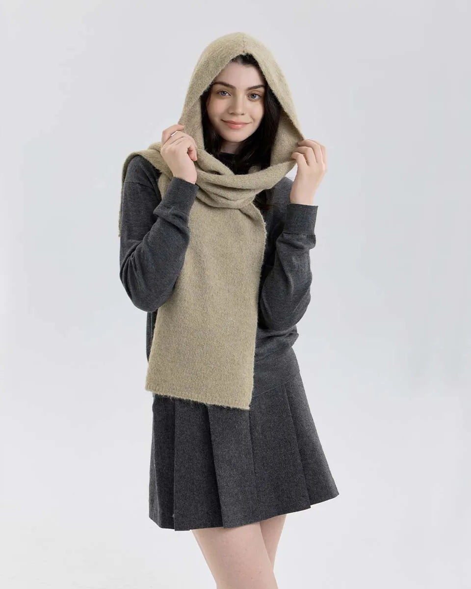Structured Knit One-Piece Neck Warmer