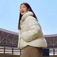 Oversized Stand-Up Collar Short Down Jacket