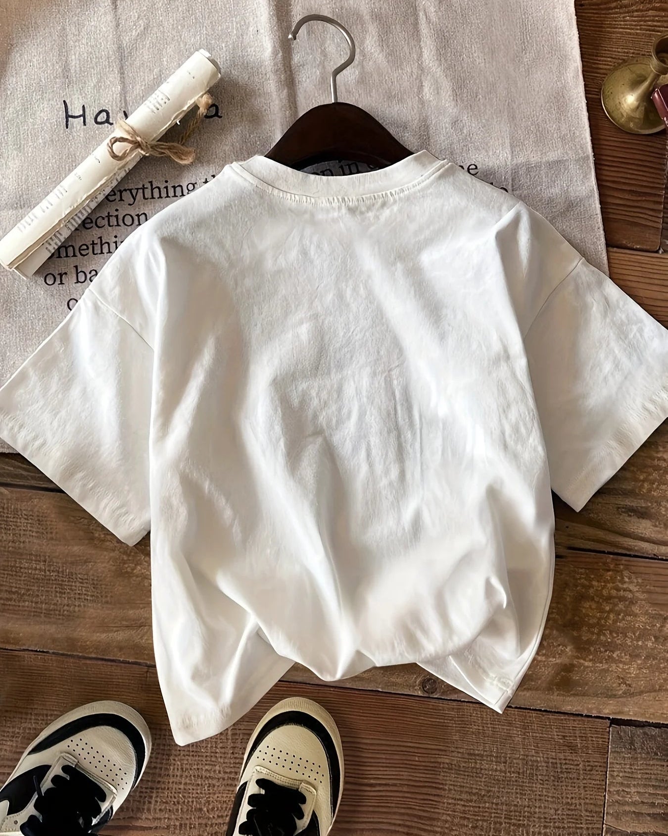 Lemon Print Knit Cotton Tee