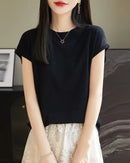 Solid-Color Sleeveless Knit Top