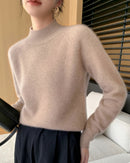 Pure Cashmere Half-Turtleneck Pullover