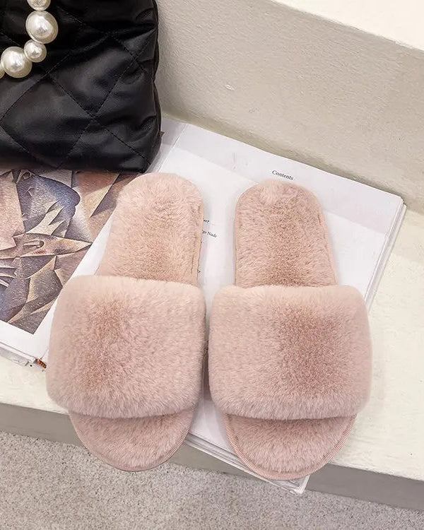 Fuzzy House Slippers