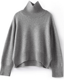 Pure Cashmere Turtleneck Pullover Sweater