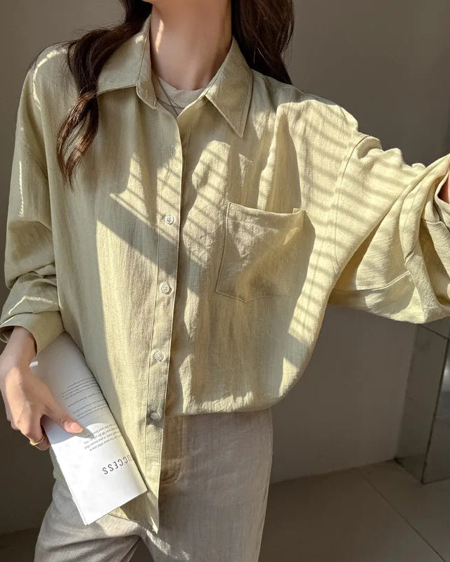 Relaxed Breathable Blend Shirt Jacket