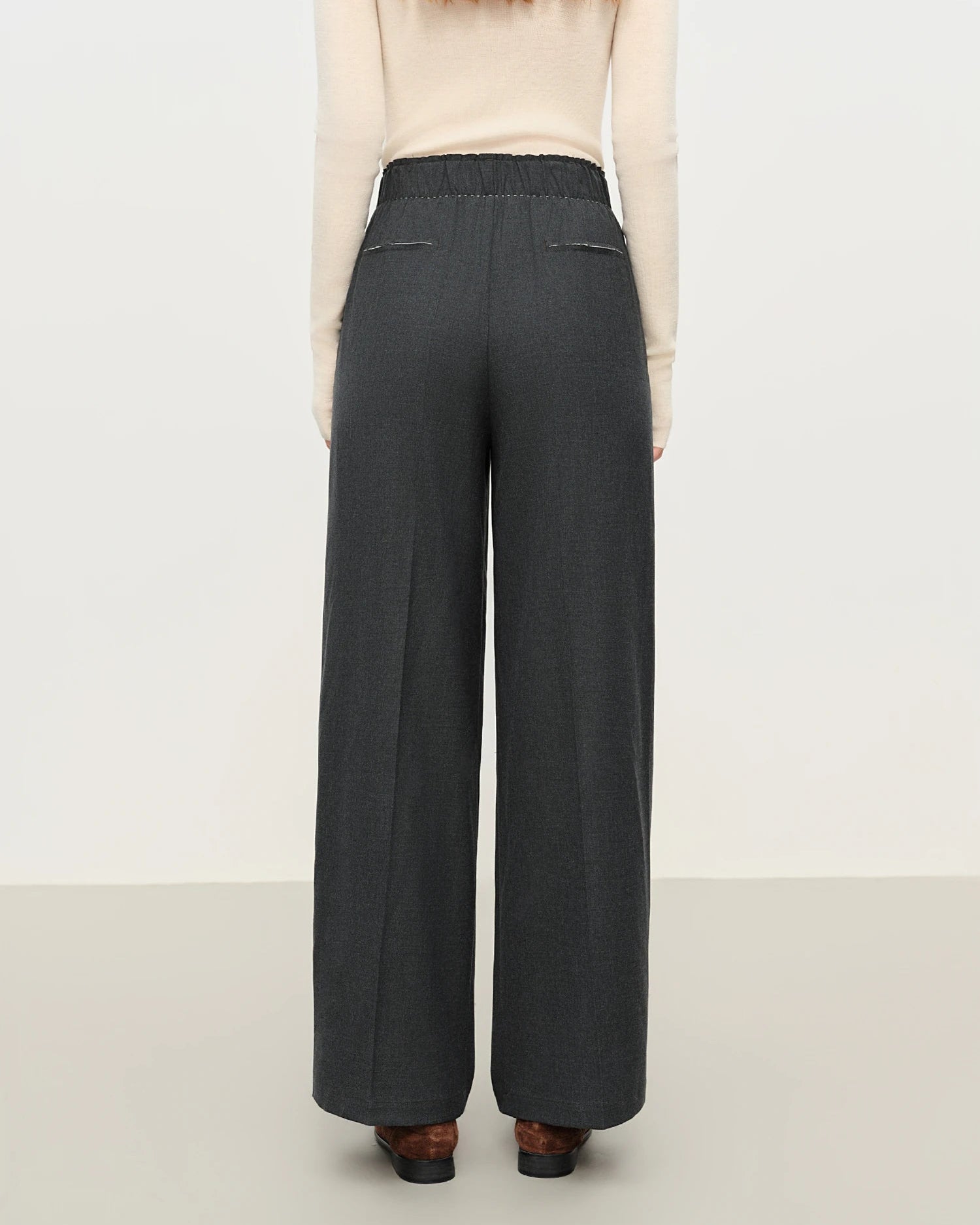 Loose-Fitting Straight-Leg Casual Trousers