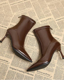 Fashion Party Pointed-Toe High-Heeled Ankle Boots