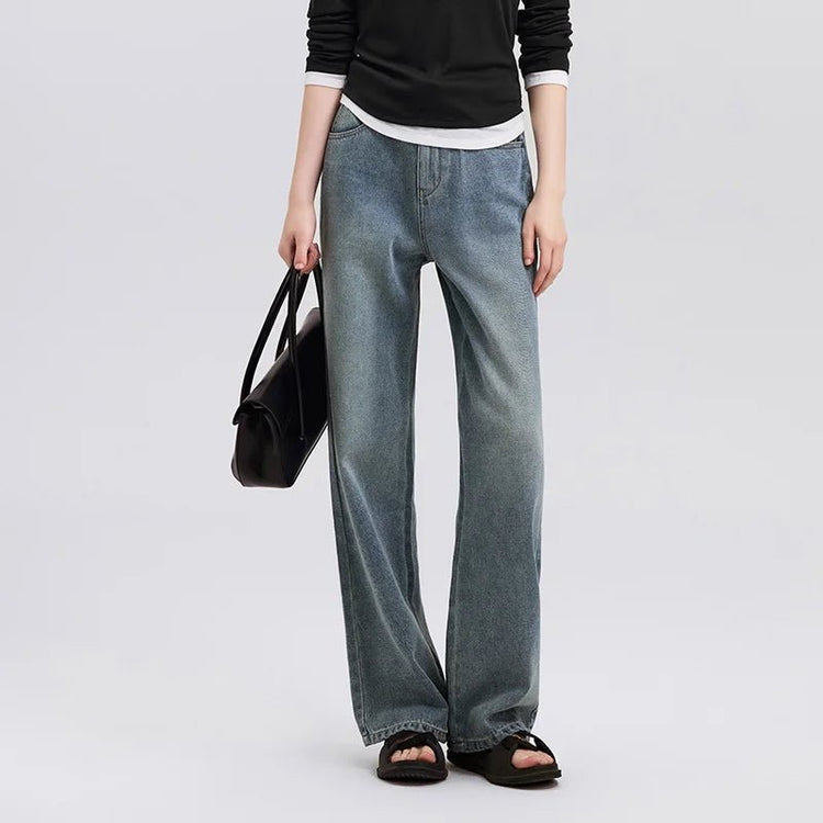 Heightening Flesh-hiding Wide-leg Trousers