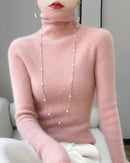 Cashmere Turtleneck Slim-Fit Pullover Sweater