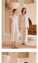Peach Blossom Printed Pajama Suit