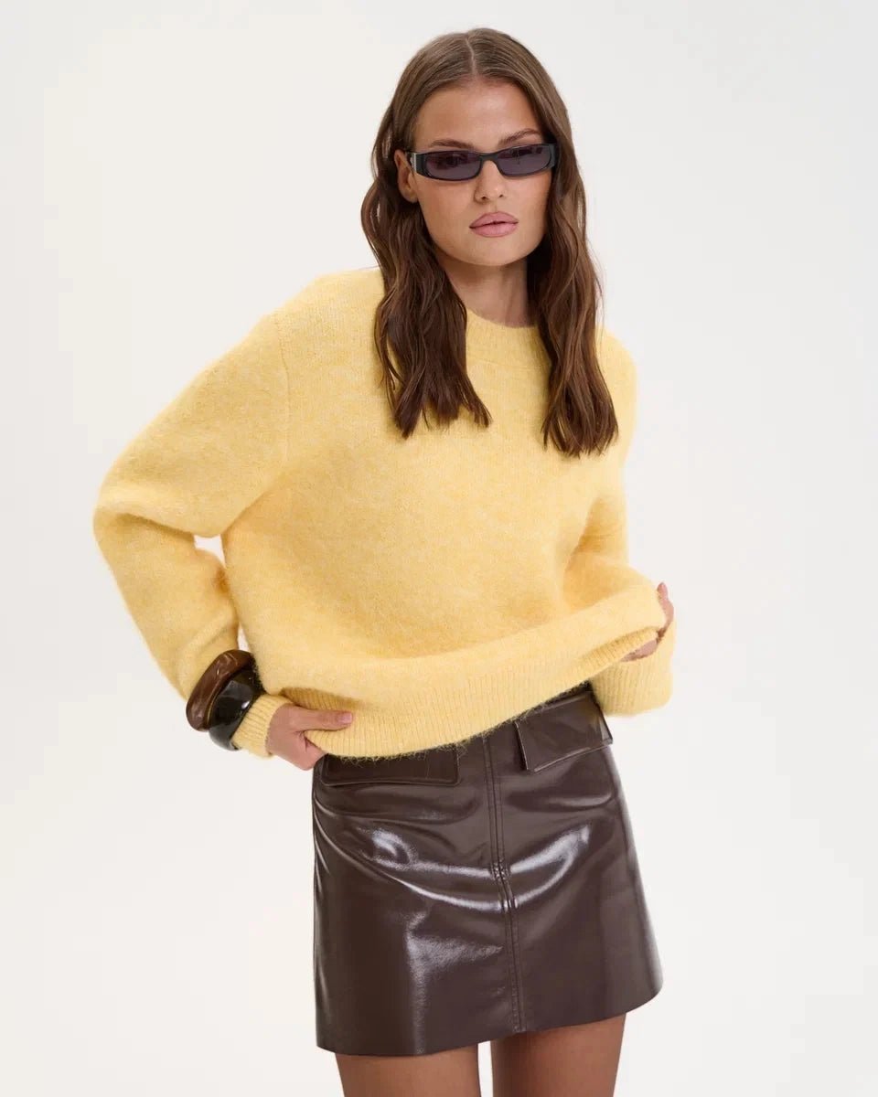 Loose And Soft Round Neck Knit Sweater