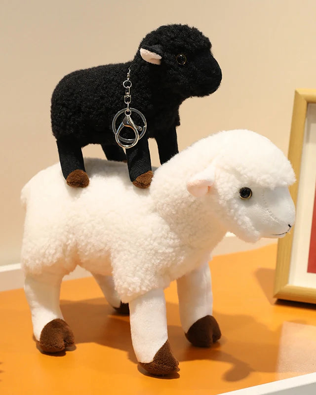 Lifelike Sheep Plush Stuffed Animal Toy