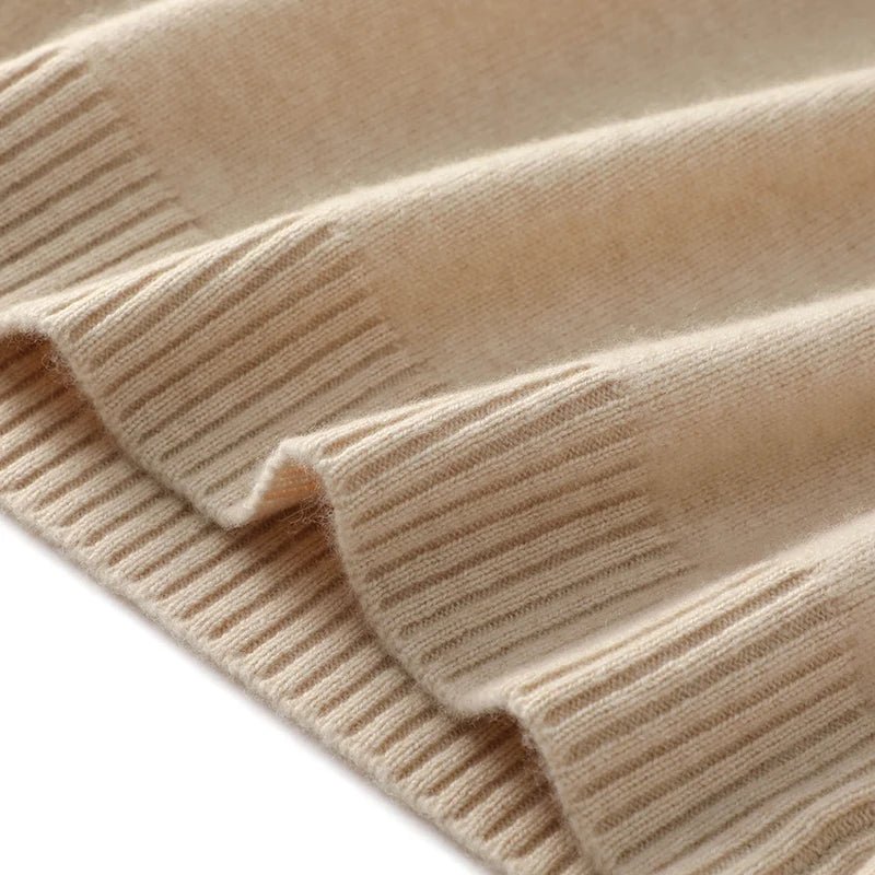 Pure Cashmere Half-zip Collar Jumper