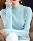 Merino Wool Mock Neck Sweater