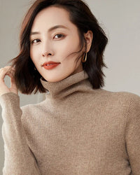 Slim-Fit Wool Turtleneck Sweater