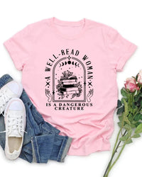 Literary Graphic Short Sleeve Tee