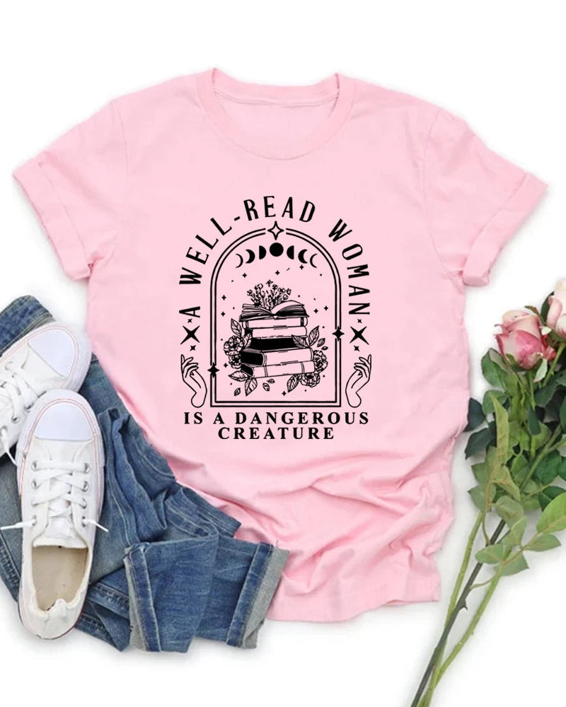 Literary Graphic Short Sleeve Tee