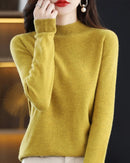 Merino Wool Mock Neck Sweater