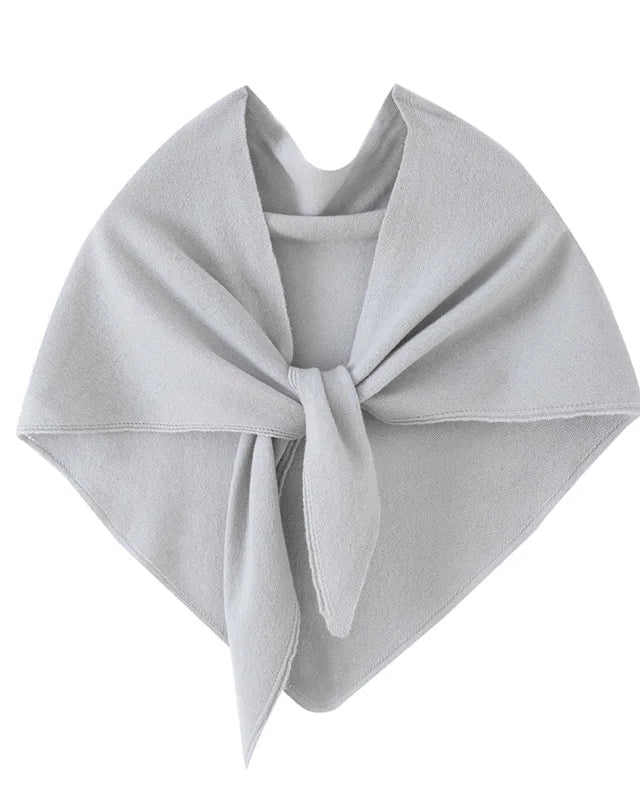 Merino Wool Triangle Knit Shawl