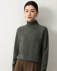 Yak Wool Turtleneck Long-Sleeved Thick Sweater