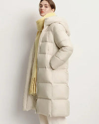 Women's Long Hooded Down Jacket