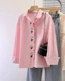 Refined Polo Collar Pullover Shirt