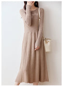 Merino Wool Knitted Sweater Dress