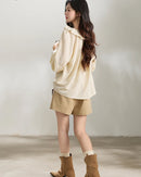 Relaxed Pleat-Front Wide-Leg Shorts